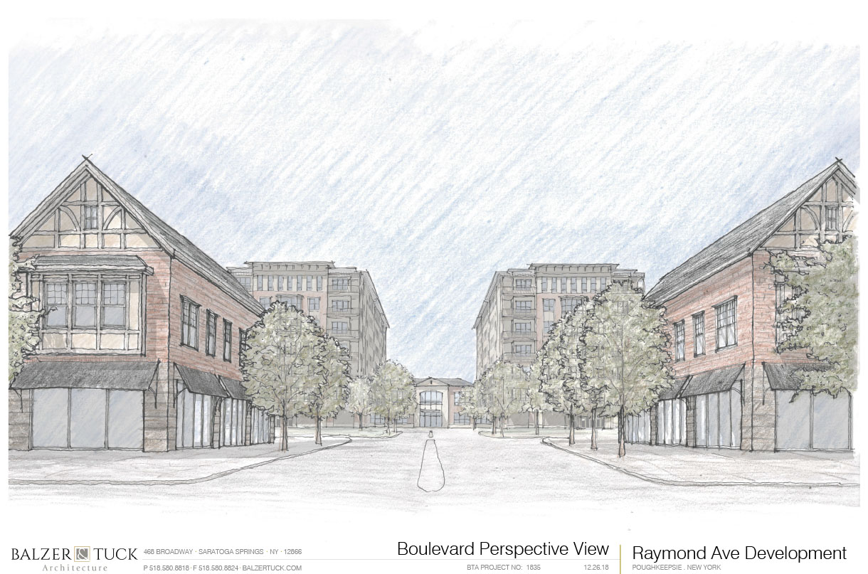 Architect rendering of proposed Raymond Avenue project